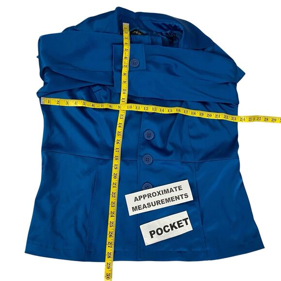 Lane Bryant Blazer Womens Sz 20 Blue Jacket Officecore Corpcore Career Boardroom - Picture 9 of 13